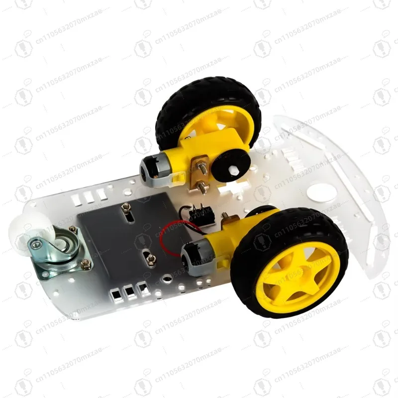 نموذج الطالب/الدخول، طقم هيكل السيارة الذكية الشفافة، مع محرك، بدون برمجة (بدون بطارية)