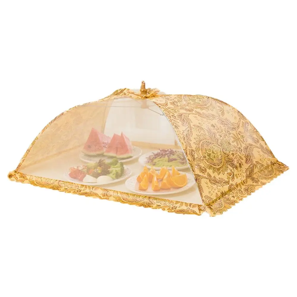 

Dustproof Stain Proof Dish Tent Lace Fabric Anti Mosquito Food Net Food Lid Food Cover Table Cover Kitchen Gadgets