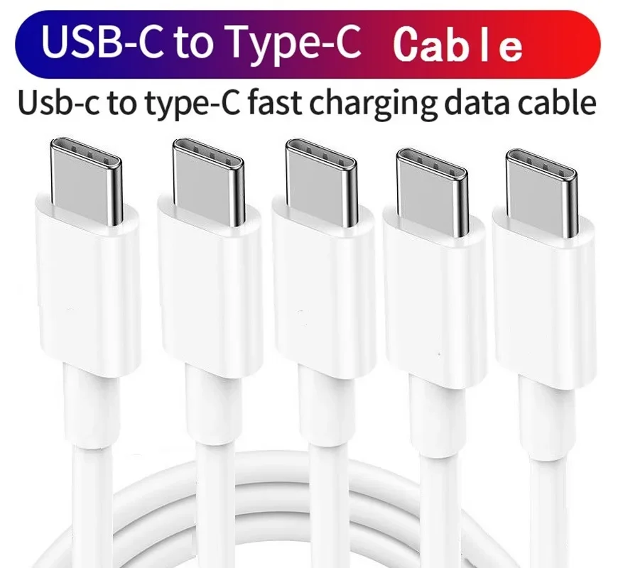 65W Super Fast Quick Charging Type c to Type c USb-C PD Cable 1M 2M For Samsung S20 S22 S21 Htc lg huawei xiaomi