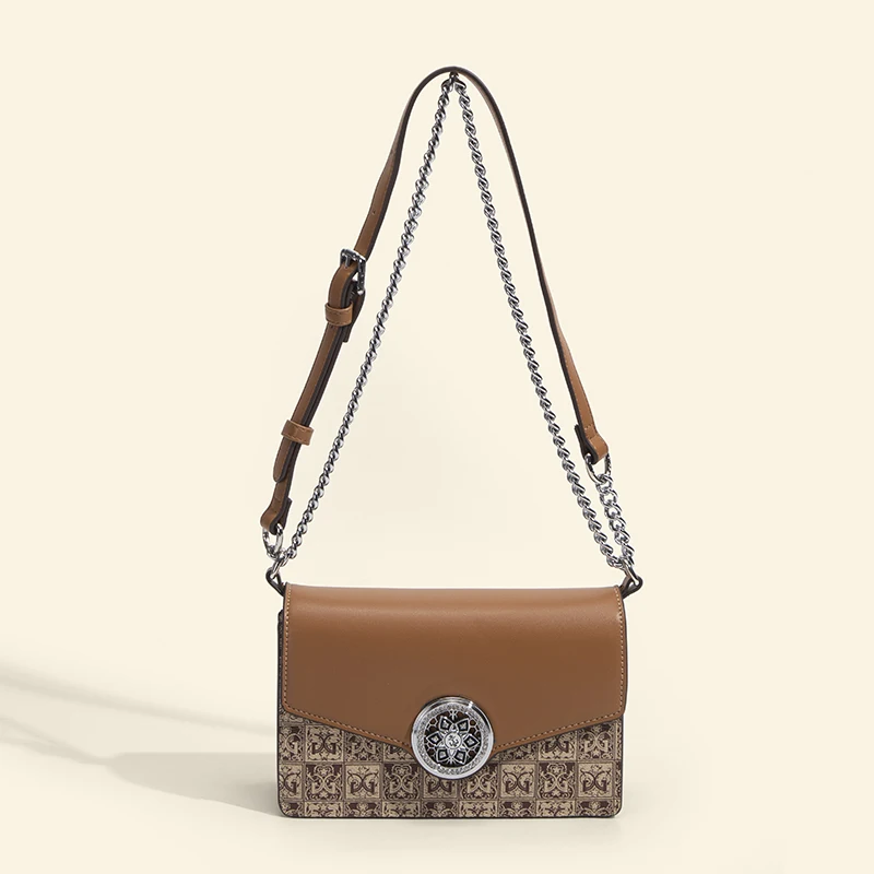 Famous Printed Ladies Small Square Rivet Bag Handbag First-Hand Source Of Own Trademark Brand High Quality with Box