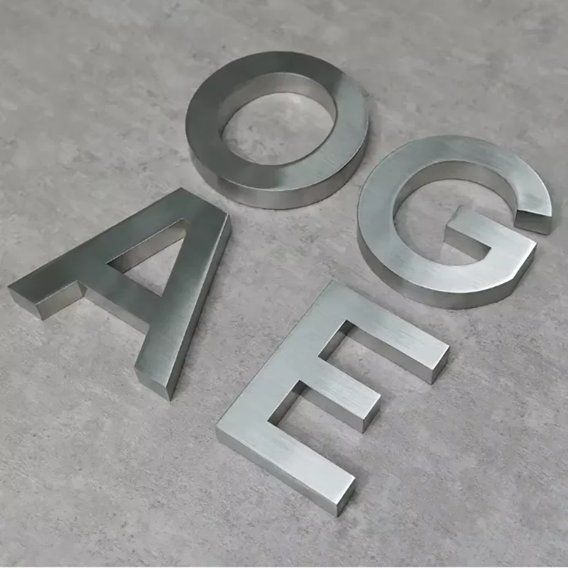 Custom 3D Metal Letter Sign For Business Shop Branding Personalized 3D Wall Decor Advertising Indoor Outdoor Business Decor - view 5