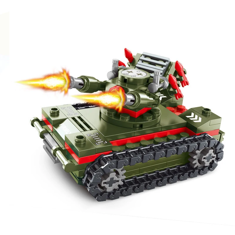 New World War II Militär Kampfpanzer Modell 99a m1a2 Ziegel klassisches Zubehör kreative Montage Lernspiel zeug Kinder Geschenke