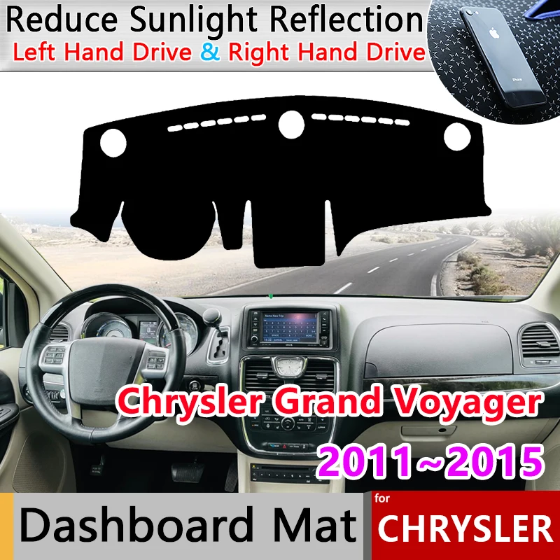 Аксессуары для Chrysler Grand Voyager 2011 ~ 2015 автомобильный противоскользящий коврик для приборной панели, коврик от солнца, коврик для приборной панели, ковер, наклейка, подушка Аксессуары для Chrysler Grand Voyager 2011 ~ 2015 автомобильный противоскользящий коврик для приборной панели, коврик от солнца, коврик для приборной панели, ковер, наклейка, подушка