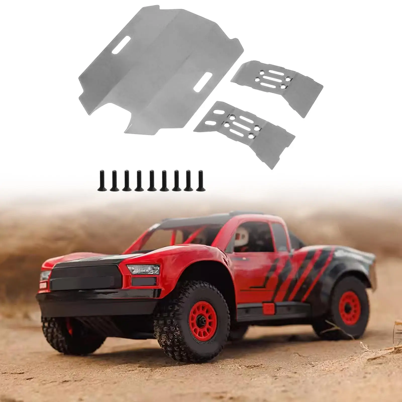 

Защитная пластина шасси, обновленная защитная пластина для модели радиоуправляемого автомобиля в масштабе 1:14