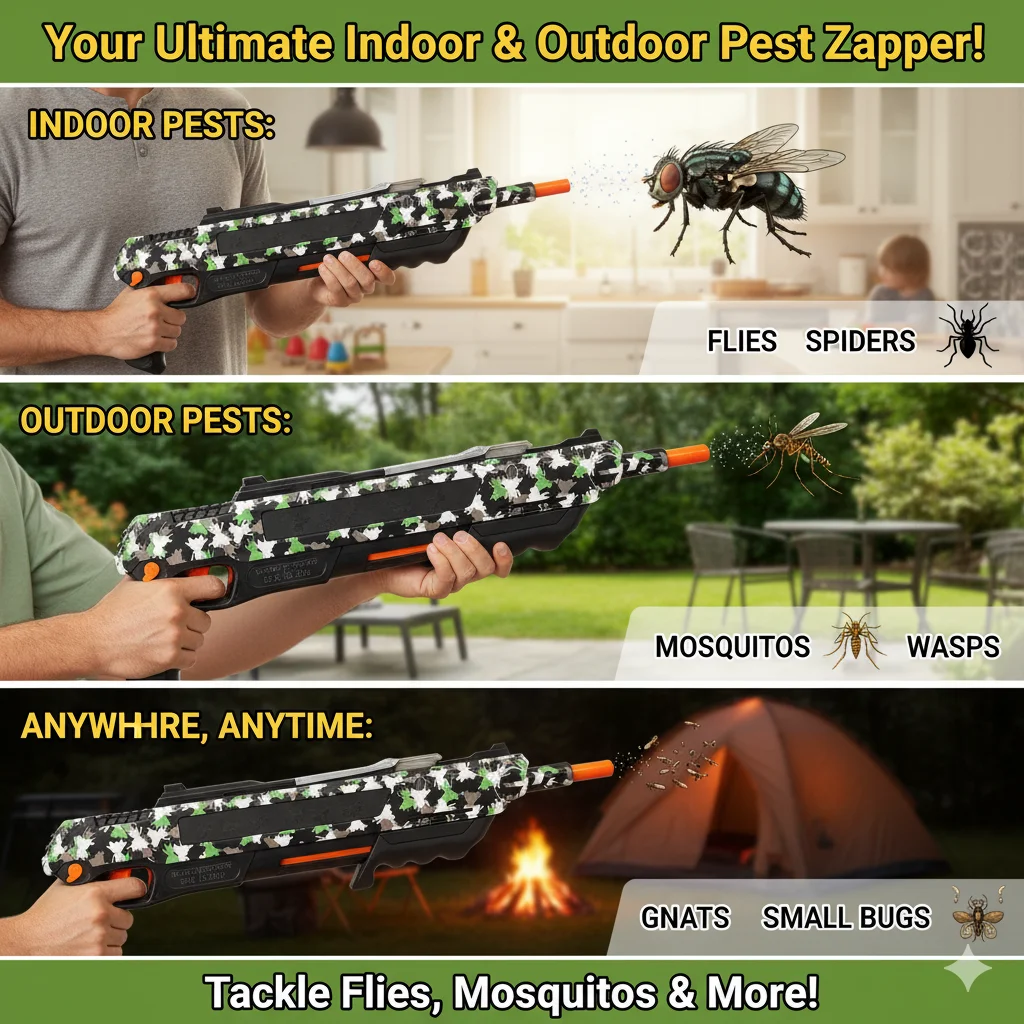 2026 New Model Of Fly And Mosquito Gun 3.0 Children's Day Gift Salt Gun Shotgun Adult Toy Gun Mosquito And Fly Gun