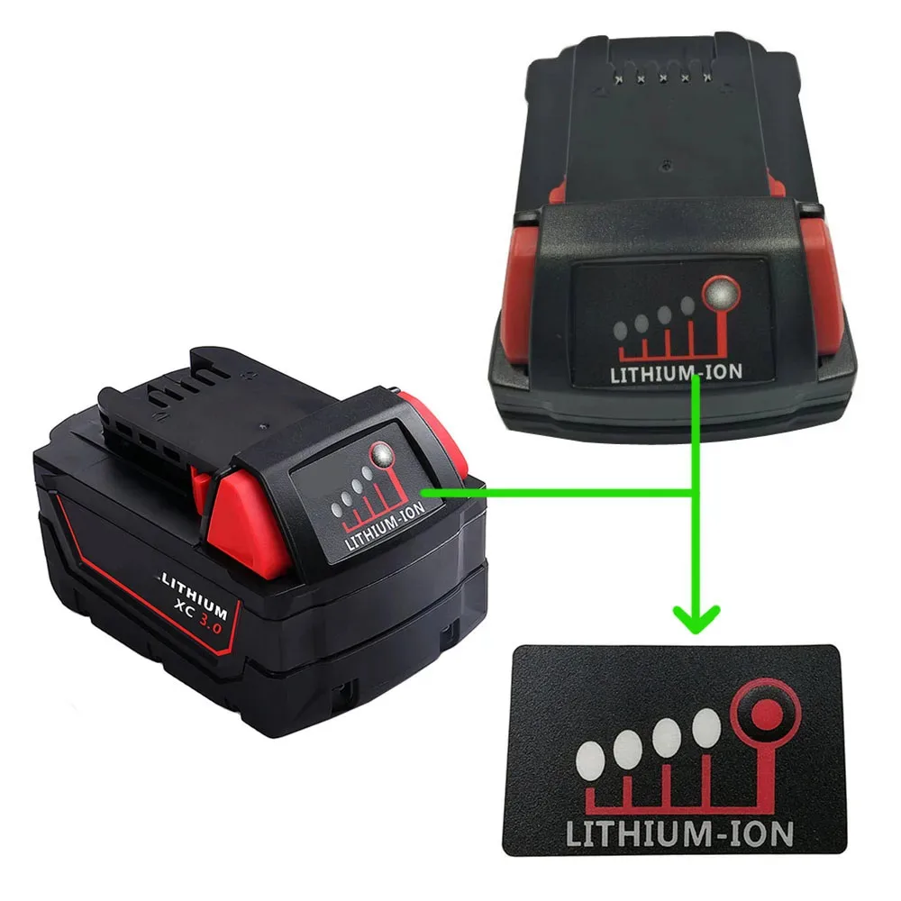 battery box assemblies top and back cover shell accessories for Milwaukee 18V For M18-10*18650 lithium-ion battery
