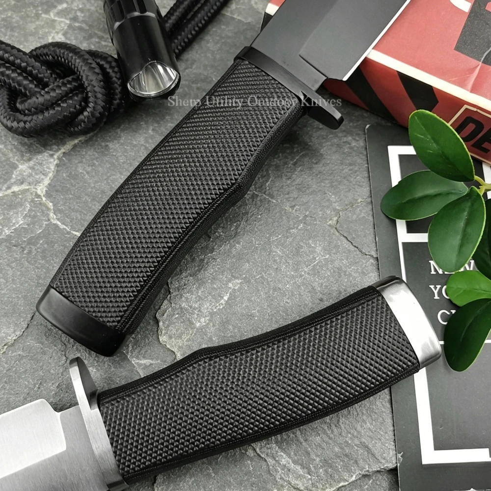 Tragbares Outdoor-Messer mit feststehender Klinge, Mehrzweck-Werkzeug für Wandern, Klettern, Camping, Angeln, Trekking, EDC-Messer, Fleischbeil – Detail 3