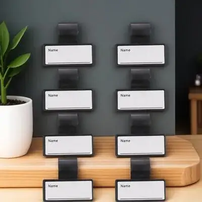 

8 шт., бирки с именем стетоскопа, многоразовая табличка с именем, двусторонний записываемый зажим для медсестер, портативная идентификация