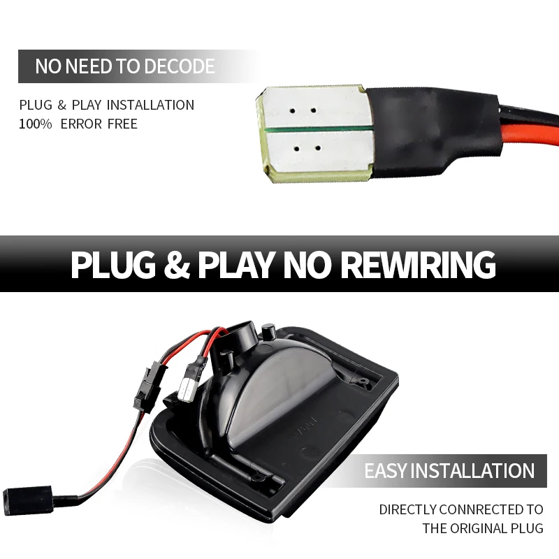 For Peugeot Boxer Fiat Ducato Citroen Jumper Dynamic Blinker LED Flowing Turn Signal Side Mirror Lights Indicator Flasher Lamp