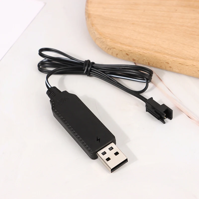 USB Charger Cable For 3.7V Lithium Battery Charger SM-2P Forward RC Car Aircraft Parts RC Quadcopter Toy Aircraft Accessories