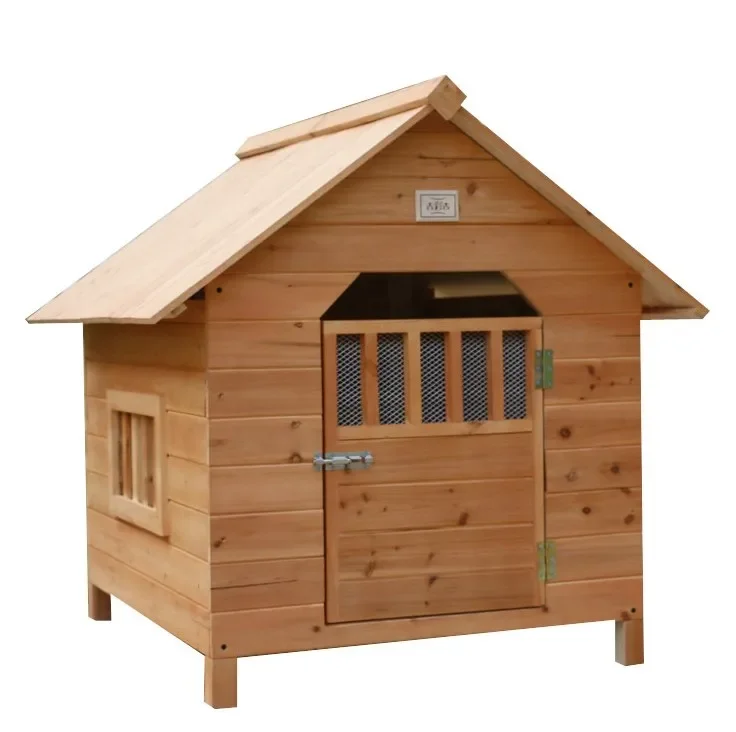 

Factory Custom Dog Kennel Cabin For Outdoor Use Solid Wood Pet House