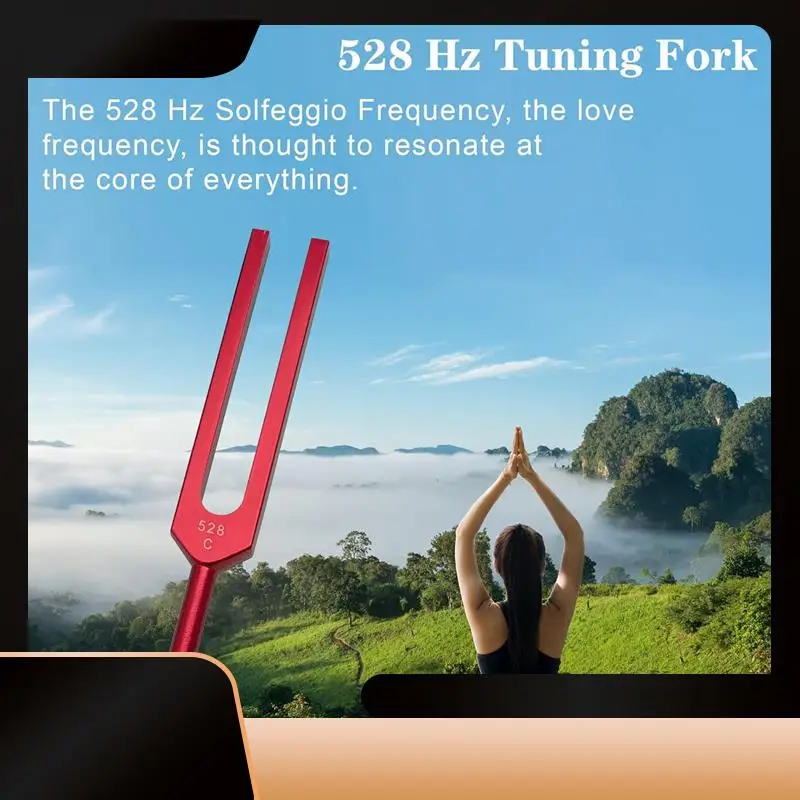 

Tuning Fork, 528 Hz Tuning Forks For Healing Chakra,Sound Therapy,Keep Body,Mind And Spirit In Perfect Harmony Easy Install ,Red