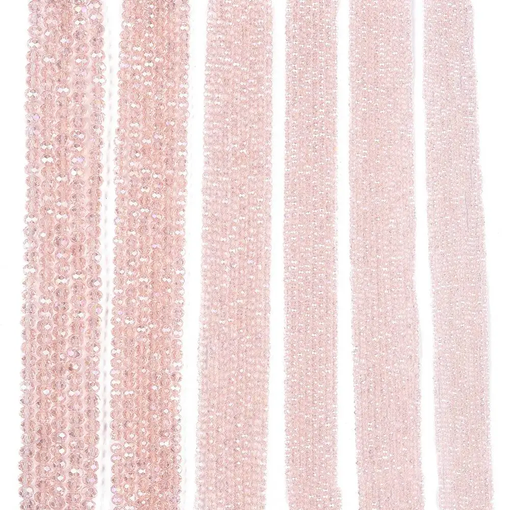 PandaHall 20 Stränge Glasperlen Mehrfarbig AB-Beschichtet Facettiert 8x6mm für DIY Schmuckherstellung – Detail 38