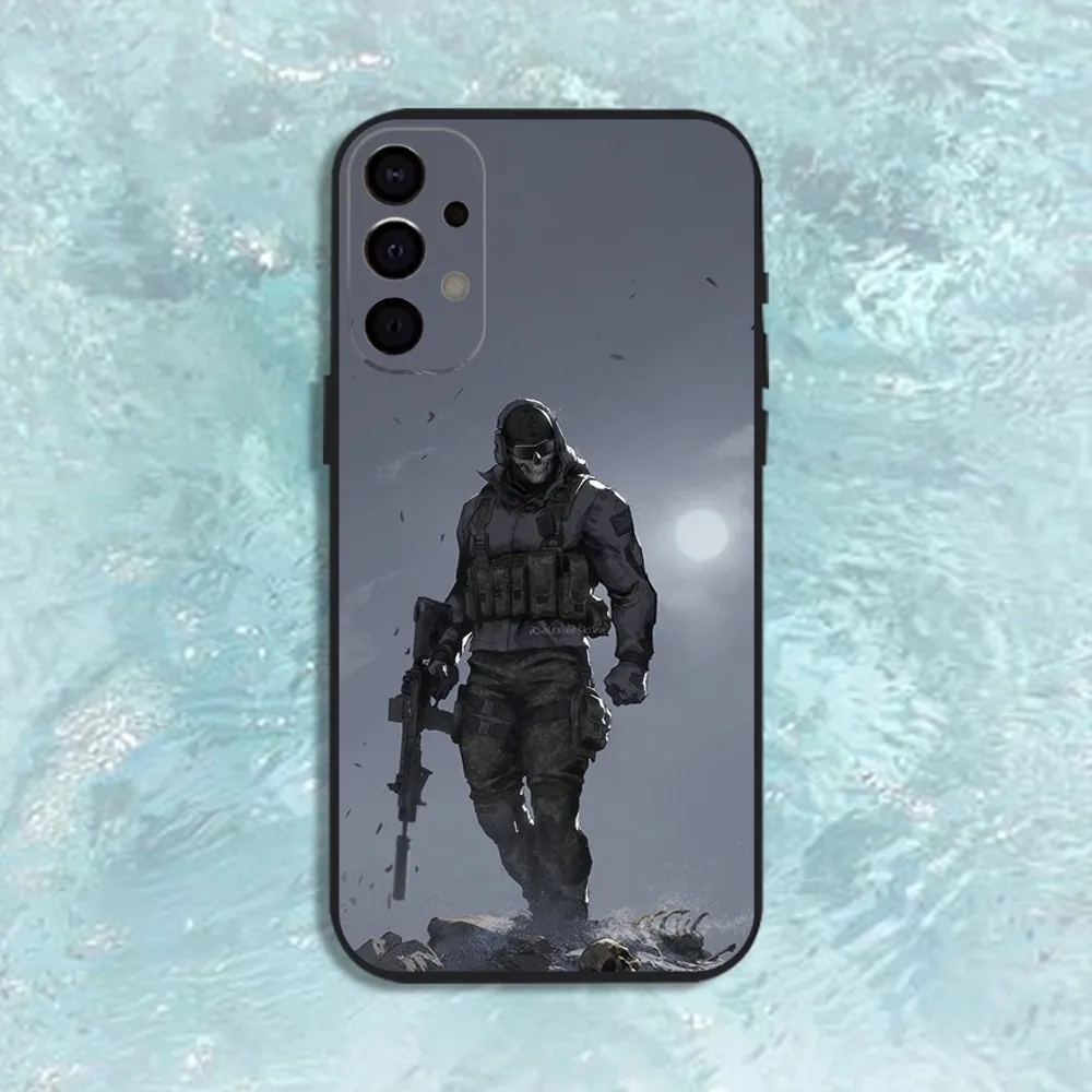 حافظة هاتف C-COD Call Of D-Duty Ghost لهاتف سامسونج S25، S24، S21، S22، S23، S30، Ultra، S20، Plus، Fe، Lite، Note، 10,9,5G غطاء أسود