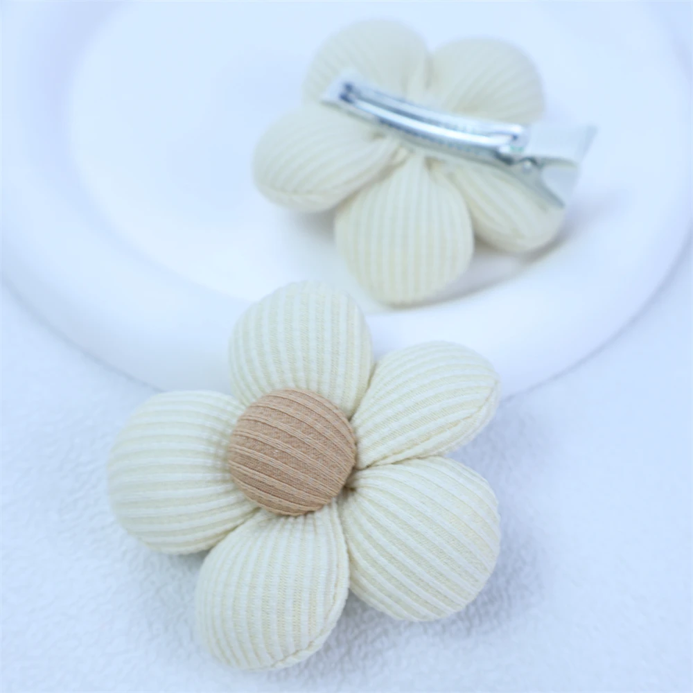 Flower Girl Hairpins Cute Floral Hair Clips Children Kids Hair Pins Barrettes Fashion Headwear Baby Hair Accessories For Girls