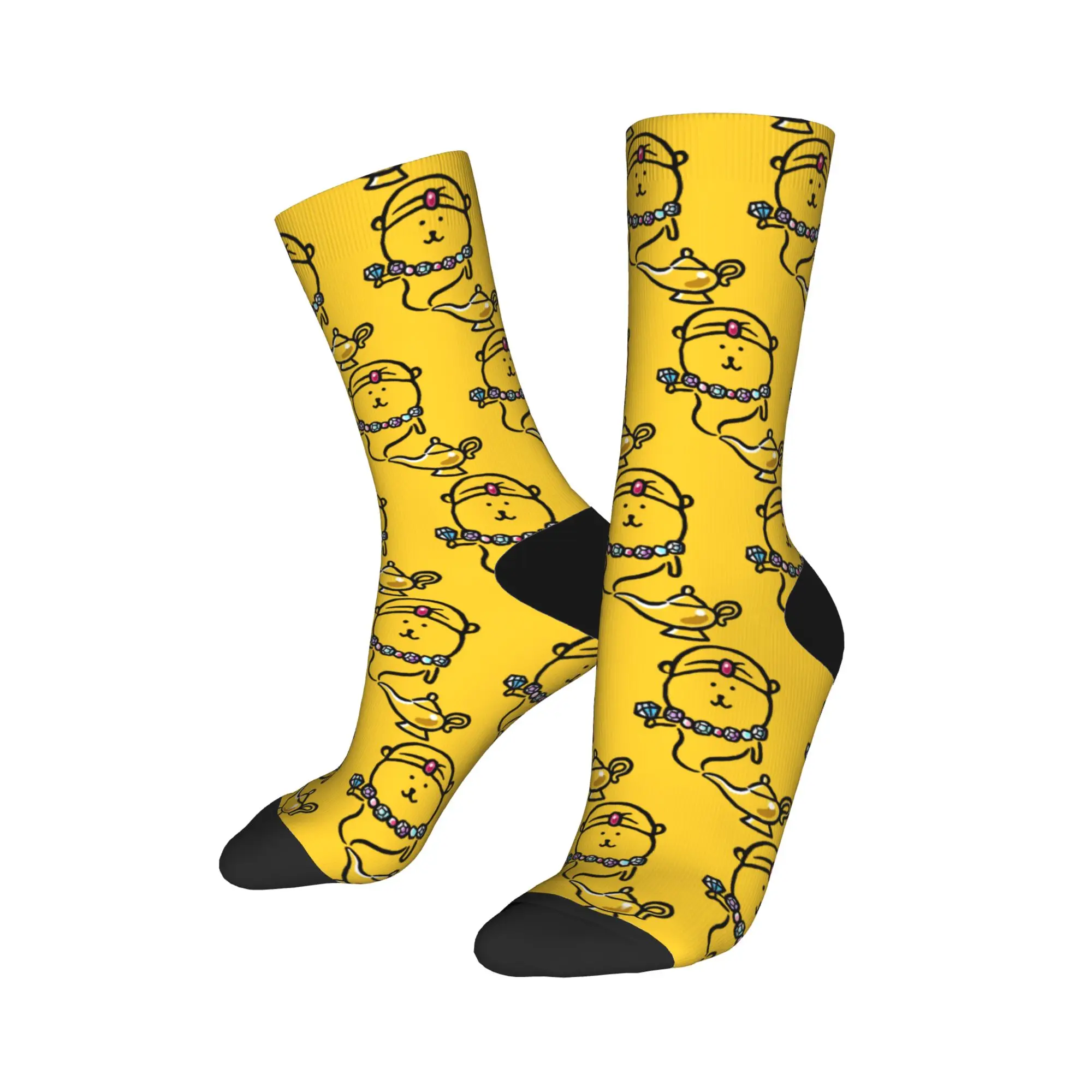 Grappige Comic Joke Bear Sokken Mannen Vrouwen Polyester Grappig Gelukkig Sokken Harajuku Lente Zomer Herfst Winter Midden Buis Sokken Gift