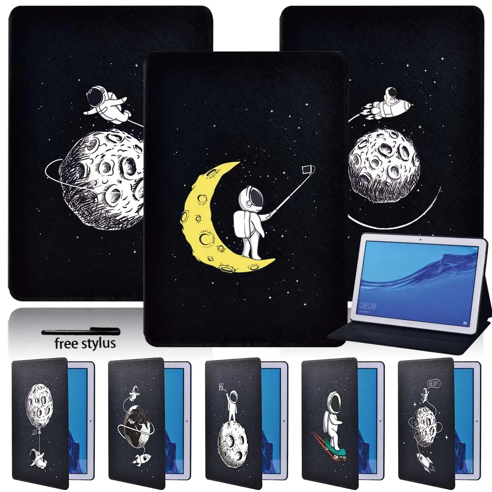 

Case for Huawei MediaPad T5 10 T3 9.6 M5 Lite 10.1 8.0 Tablet for Huawei MediaPad M5 10.8 inch Leather Folio Stand Cover Funda