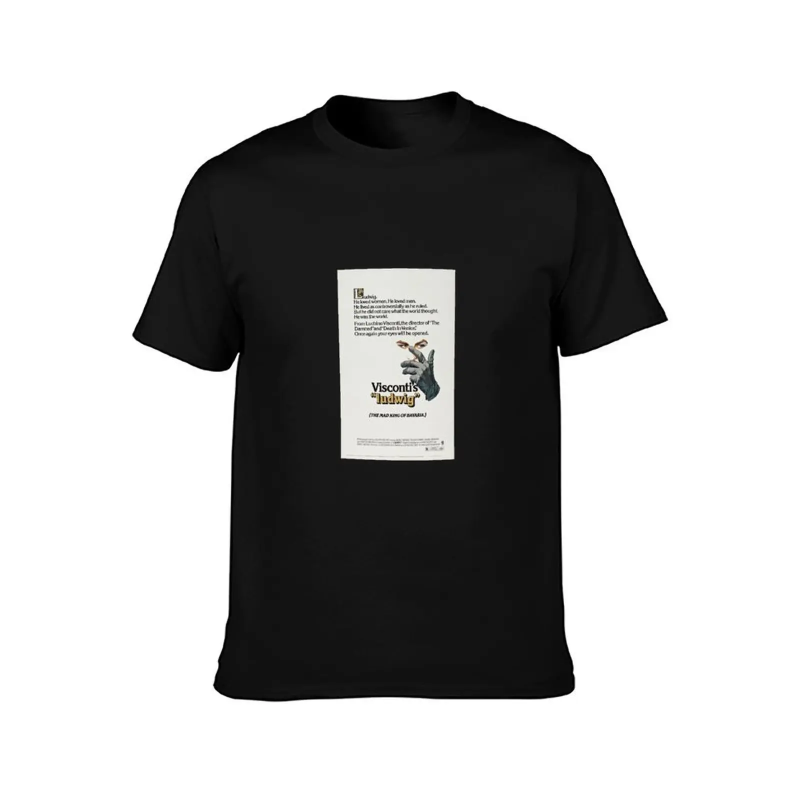 Luchino Visconti ludwig T-Shirt Summer Casual Cotton Tee Oversized Streetwear Tops Vintage Graphic Print Unisex Men Women