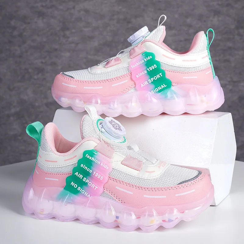 

Boys and Girls Shoes 2024 Autumn New Fashion Breathable Sports Shoes Children's Button Shoes Casual