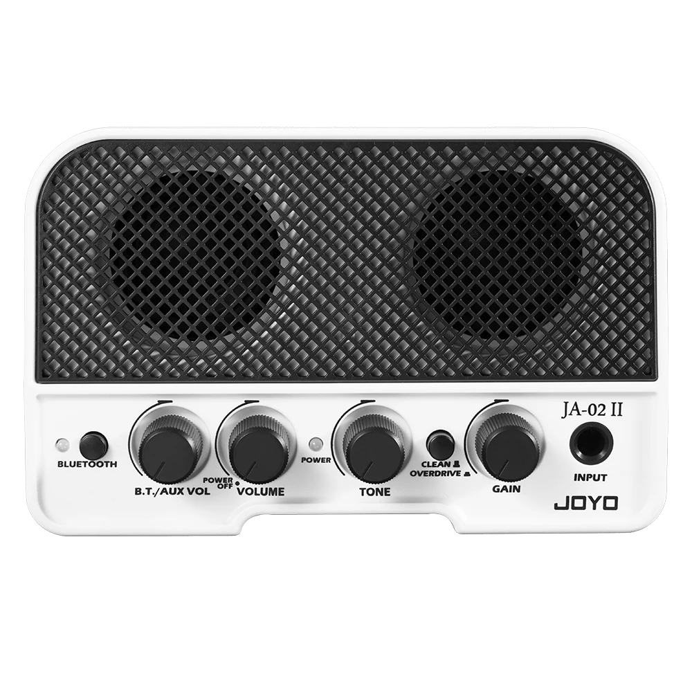 JOYO JA-02 II 일렉트릭 기타 앰프 휴대용 5W 충전식 블루투스 헤드폰 기타 앰프 클린 & 오버드라이브 채널