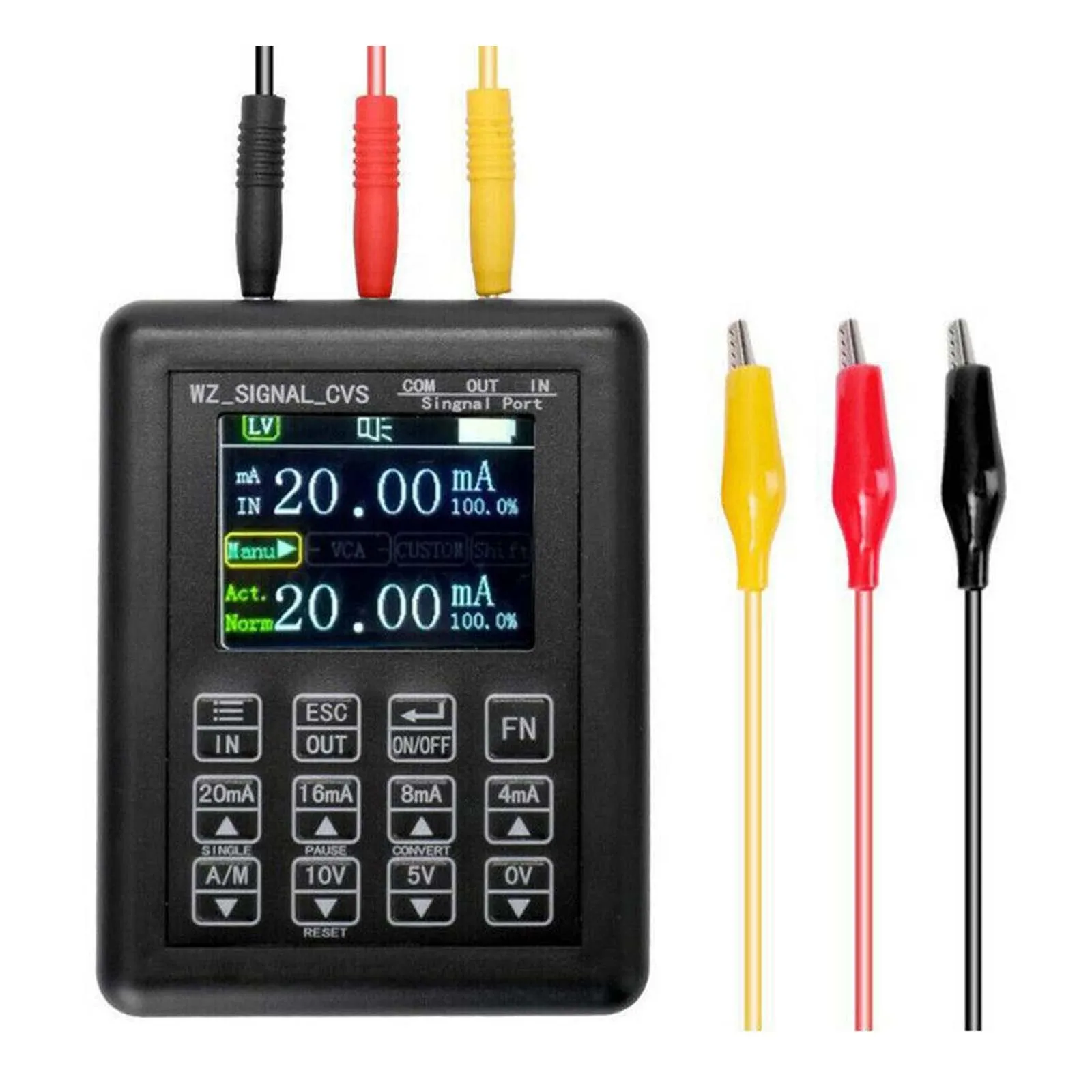 

4-20mA Signal Generator Process Controlling Signal Calibrator 24V Current Voltage 0-10V for Resistance Capacitance Diode Test