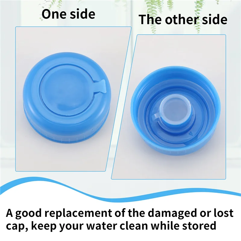 ABRG-Кепка для кувшина для воды, 5 упаковок, пластиковая крышка для бутылки с водой, синяя крышка для бутылки с питьевой водой, сменный инструмент для бутылки, не протечек
