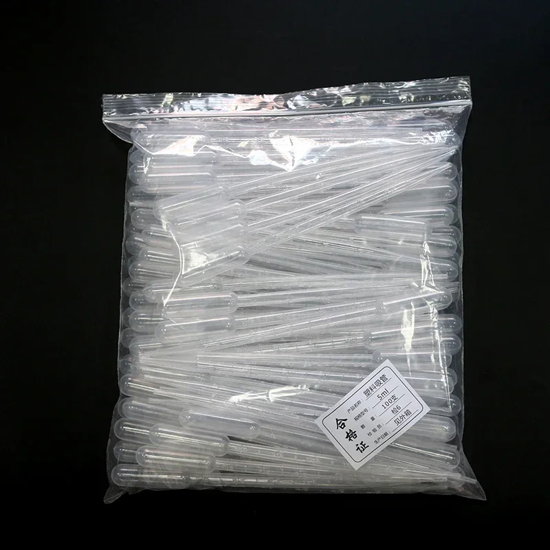 100Pcs Plastic Pipet 1/2/3/5 Ml Lab Pipet Plastic Wegwerp Met Afgestudeerd Container Liquid Dropper Apparatuur pipet