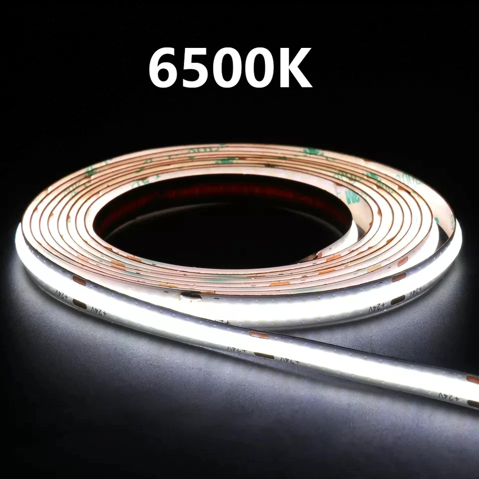 slim cob led strip wide 8mm DC12V 480led/meter  11W/M SDCM less than 3 slim cob led strip light