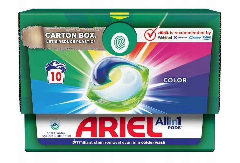 Ariel All in 1 Color Capsules for Washing Colored Fabrics, 10 PCs