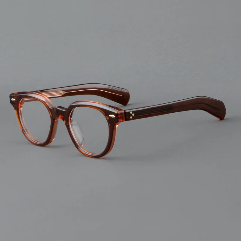 Acetate retro glasses for students reading myopic male presbyopia optics 48rx High quality fashion frame can be carved