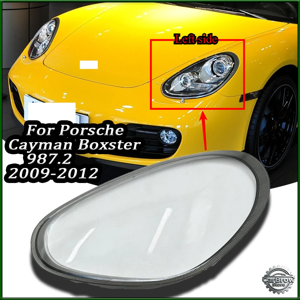

Headlamp Cover Replace Lamp Shade For Porsche Cayman Boxster 987.2 2009 2010 2011 2012 Car Headlight Shell Headlamp Lens Glass