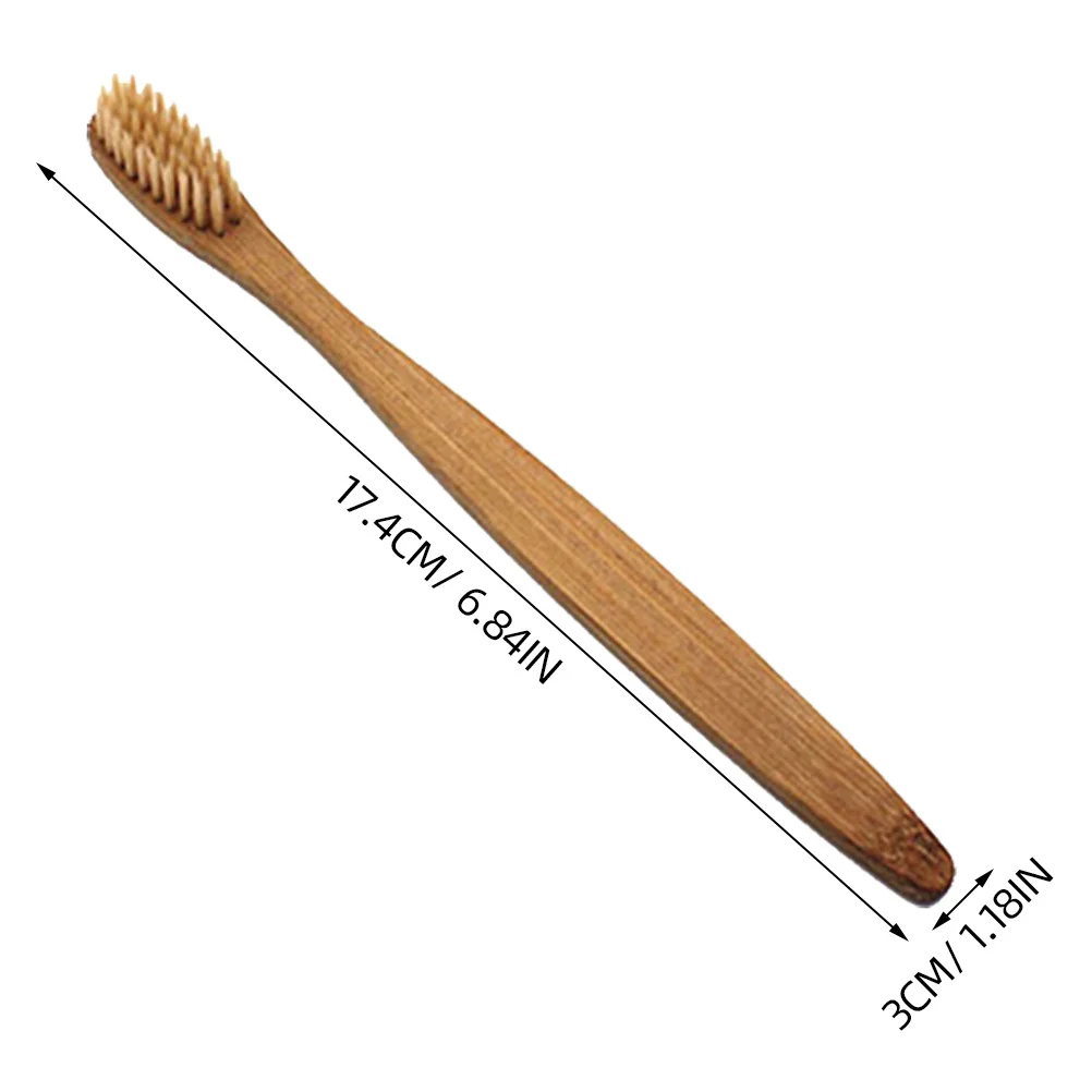 8 قطعة فرشاة أسنان مصنوعة من خشب الخيزران مقابض خشبية مريحة شعيرات ناعمة إزالة البلاك الفعالة مجموعة فرشاة الأسنان المستدامة البيئية