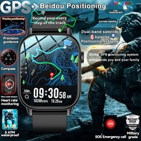2025New Military High-precision Dual-band GNSS Smart Watch Men GPS Tracker Compass 10ATM Voice call Heart rate Sports Smartwatch
