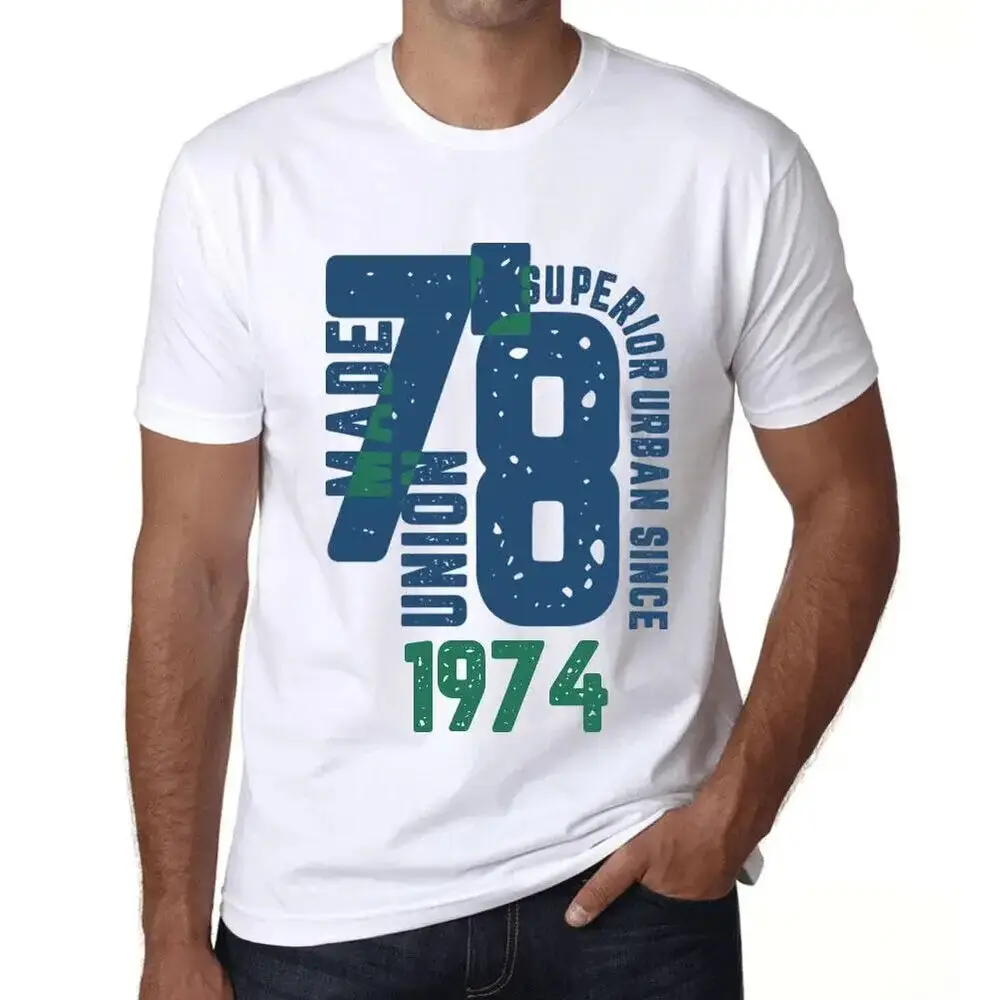 

Men's Graphic T-Shirt Superior Urban Style Since 1974 50th Birthday Anniversary Men's and women's cotton short-sleeved T-shirts