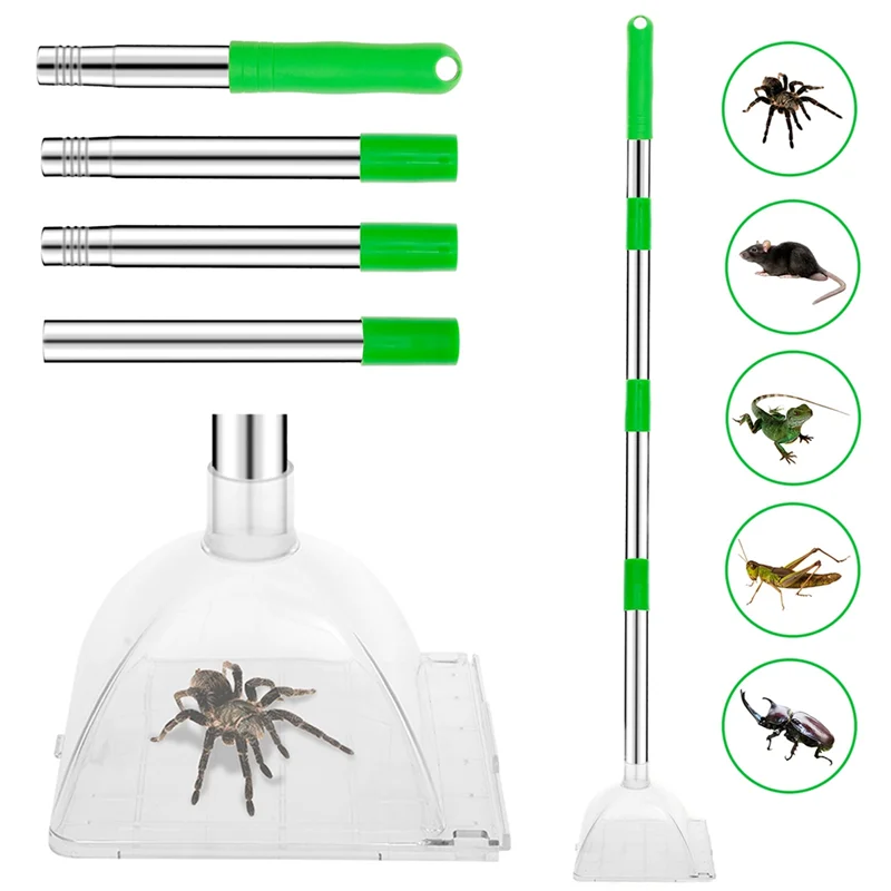AT44-Bug الماسك صافي غطاء مقبض طويل العنكبوت المنتزع للداخلية في الهواء الطلق نتن علة العث صرصور أداة التحكم