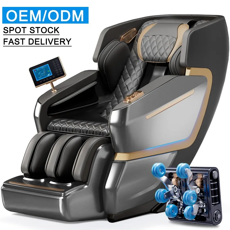 

Luxury Wholesale 2026 Shiatsu SL Track Zero Gravity Full Body Therapy Foot Spa Electric 3D 4D Massage Chair
