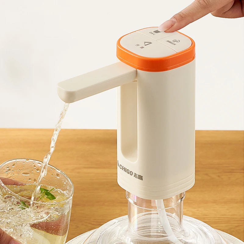 

Электрический диспенсер для воды, складной водяной насос, диспенсер для воды, автоматическое всасывание, кнопка управления водой, быстрая накачка воды