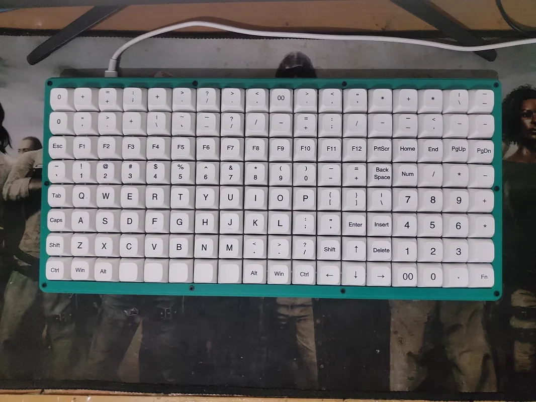 

Комплект клавиатуры Ortho C144, проводная одномодовая горячая замена, 8x18, 144 клавиши, планка QMK, механическая клавиатура с акриловым корпусом, поддержка VIAL