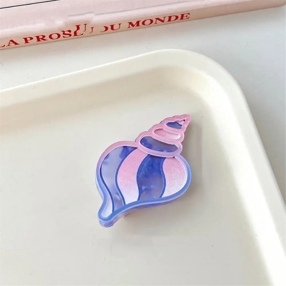 

Elegant Conch Ocean Fish Hairpin Seaweed Coral Dolphin Hair Clips Dolphin Acrylic Animal Duckbill Clip Female/Children