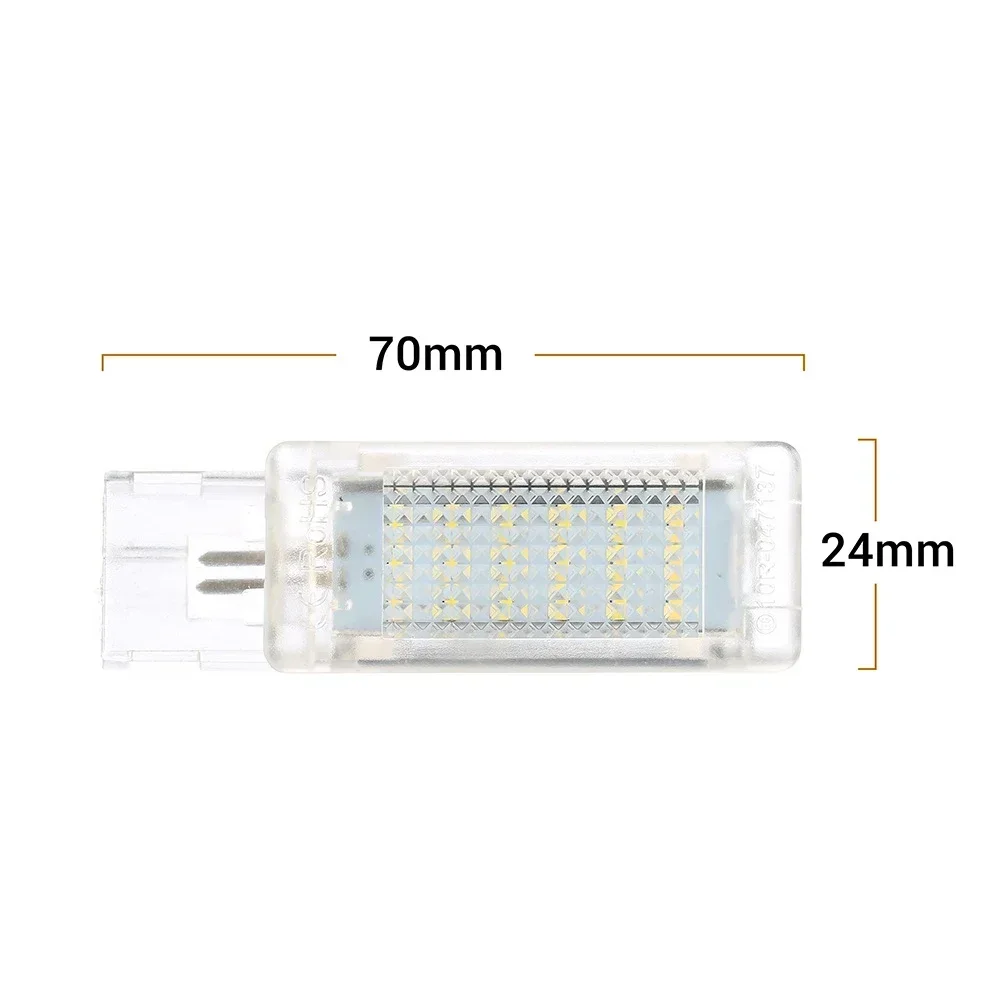 For VW Golf Polo Passat Tiguan Jetta Caddy UP T5 T6 Touareg Scirocco 1/2X 12v Car white LED Footwell Light Glove box Trunk Light