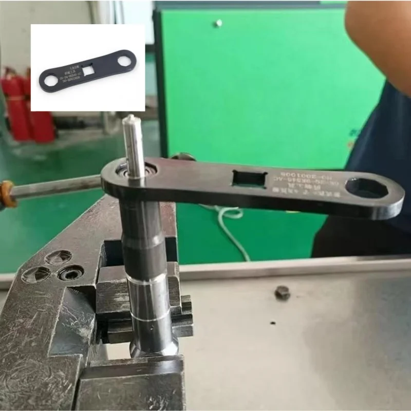 

9 Angle Nozzle Nut Disassemble Remove Tools, Common Rail Injector Cap Steel Spanner for Siemens
