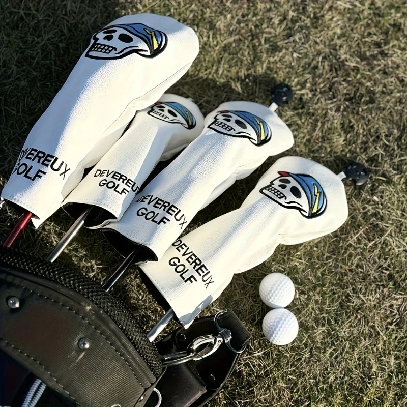 Skeleton Design Golf Protective Cover - White, Dustproof and Durable, Golf Accessories, Providing the Best Protection