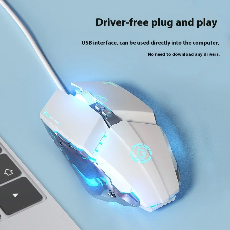 Dream G9 Wired Mouse With 6 Buttons And Usb Mechanical Mouse Custom Luminous Driver Competitive Office Crossing The Line Of Fire