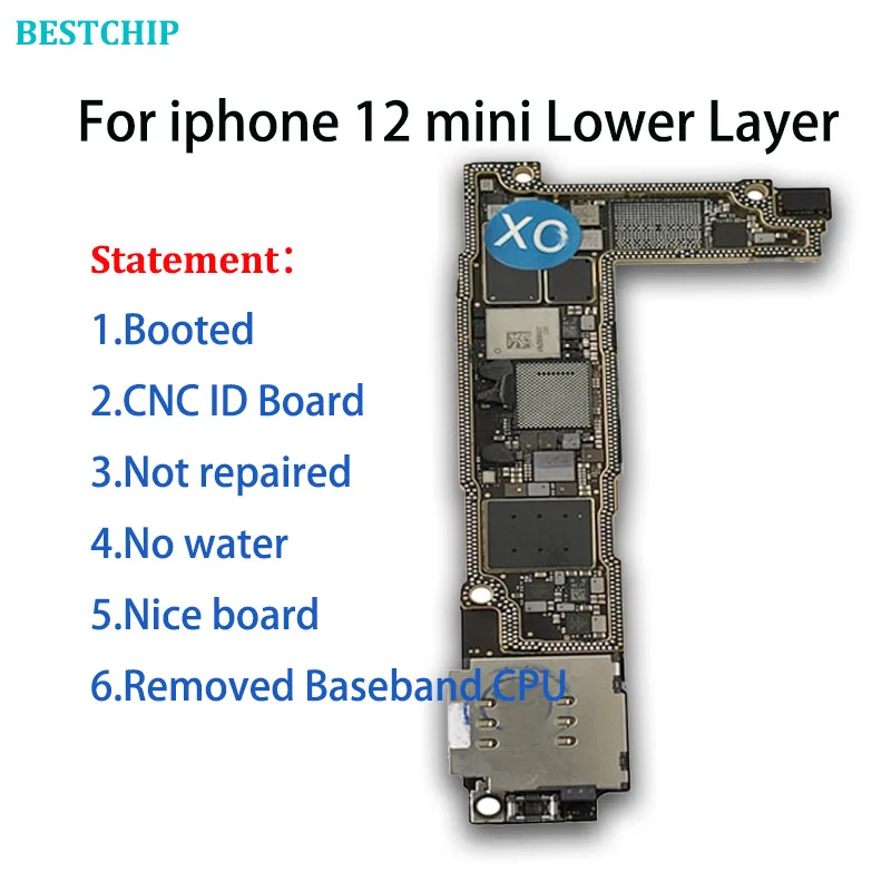 CNC CUT Motherboard For IPhone 12 Pro max Logic Board Polishing CPU AP RF Board for IPhone12  Switching CPU Baseband Cutting