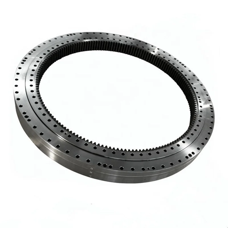 ตลับลูกปืนหมุนขนาดเล็กสำหรับเครนจิ๊บพร้อมเกียร์ภายใน ตลับลูกปืนวงแหวนหมุนขนาดเล็ก