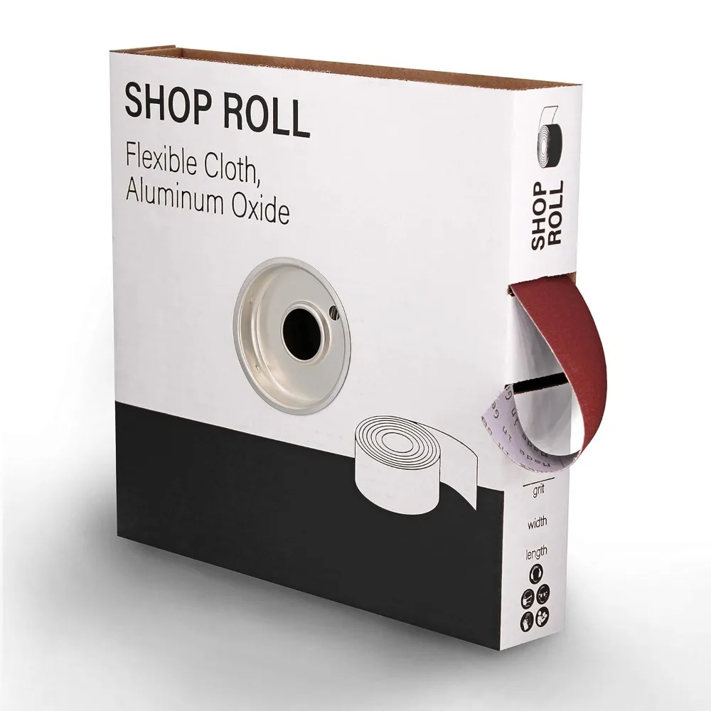 

Coarse 40 Grit Aluminum Oxide Sanding Roll for Hand Finishing Wood Metal Polishing