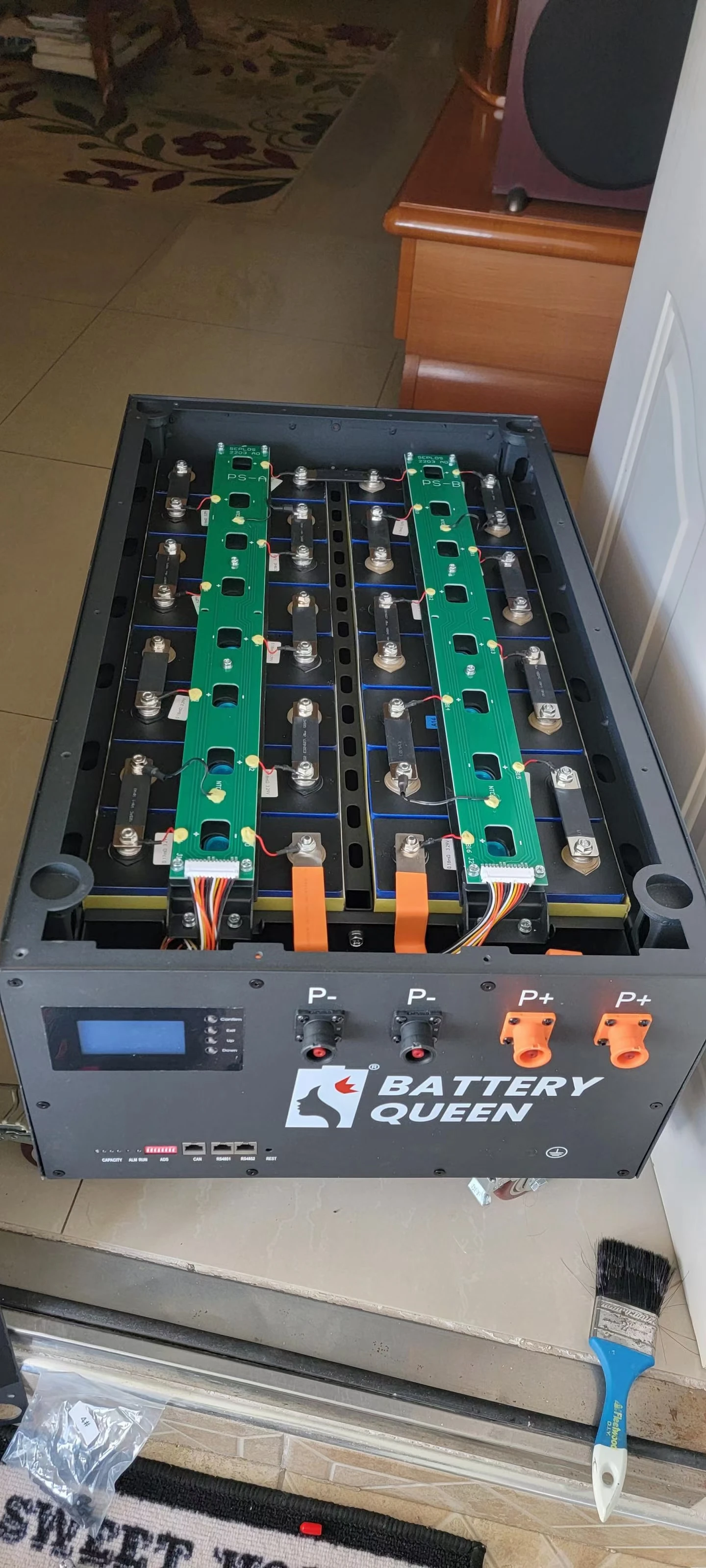 Lifepo4 48V EVE 280K Grade A Brand New Battery Pack Built In Seplos BMS Lifepo4 Battery Kits For Solar Storage Ukraine To Meest