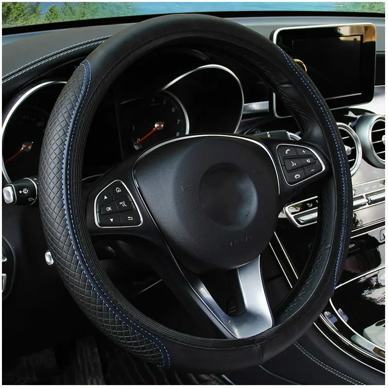 

Steering Wheel Cover Braid On The Steering Wheel Cover Cubre Volante Auto Car Wheel Cover Car Accessories