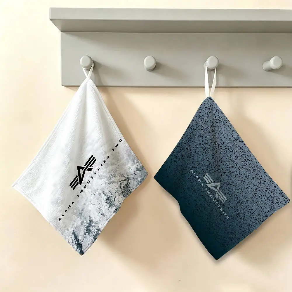 Alpha La Industries Hanging Kitchen Towel, Polyester Cotton Fabric, Absorbent Hand Wiping Towel for Home Dormitory