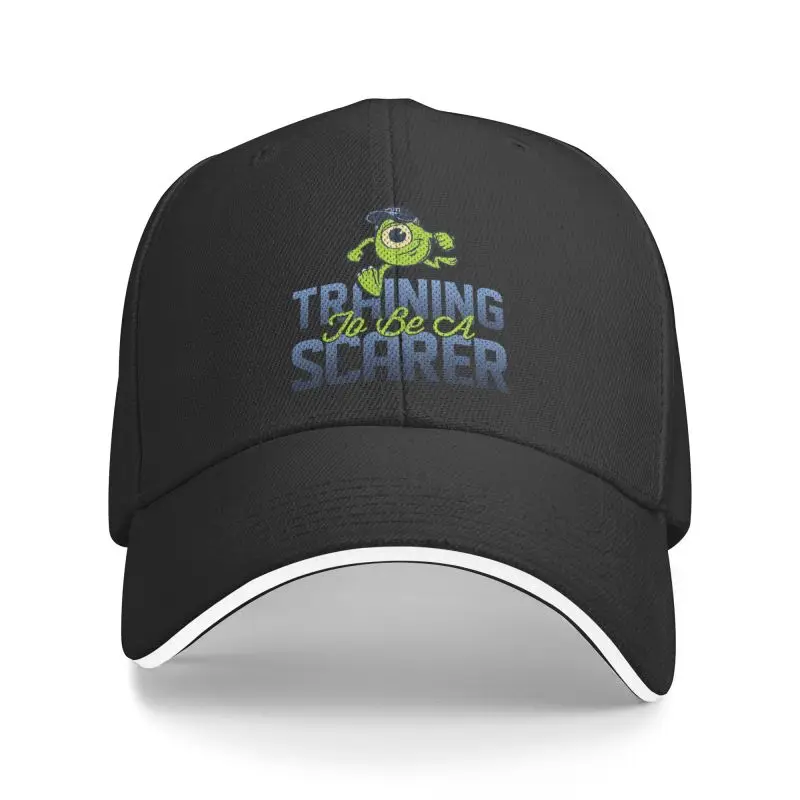 Custom Monsters University Mike Wazowski Baseball Cap Women Men Breathable Scarer Student Dad Hat Sun Protection